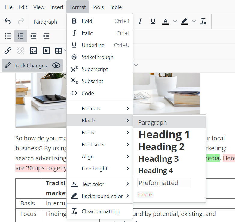 editor-formatting